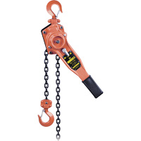 KLP-75-10 KLP Series Heavy-Duty Lever Chain Hoist, 10' Lift, 1500 lbs. (0.75 tons) Capacity Maritime Industrial Rubber
