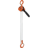 VLP-25-5 VLP Series Lever Puller, 5' Lift, 500 lbs. (0.25 tons) Capacity, Galvanized Steel Chain Maritime Industrial Rubber