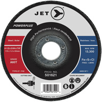 Meule &agrave; tronçonner PowerPlus A60T, 4-1/2" x 3/64", Arbre de 7/8", Type 27, 13 300 Tr/min Maritime Industrial Rubber