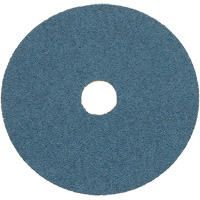 Disque de ponçage en fibre de r&eacute;sine, 7" dia., Grain Z24, Alumine de zirconium Maritime Industrial Rubber