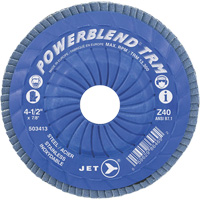 Disque &agrave; feuillets PowerBlend ajustable, 5" x 7/8", Type 29, Grain Z40, Alumine de zirconium Maritime Industrial Rubber