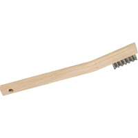 3MHSS Mini Wire Scratch Brush, Stainless Steel, 3 x 7 Wire Rows, 7-3/4" Long Maritime Industrial Rubber