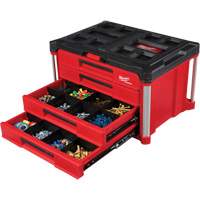 Boîte &agrave; outils avec 4 tiroirs PackOut, 16-3/10" x 22-1/5" x 14-3/10", Rouge Maritime Industrial Rubber