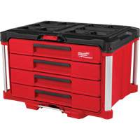 Boîte &agrave; outils avec 4 tiroirs PackOut, 16-3/10" x 22-1/5" x 14-3/10", Rouge Maritime Industrial Rubber
