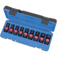 PSU912M Jeux de douilles universelles, 9 Mcx, Chocs, Prise de 1/2" Maritime Industrial Rubber