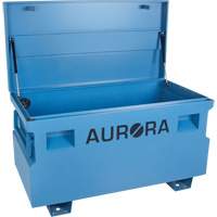 Jobsite Tool Box, 48" x 24" x 27-3/5", Steel, Blue Maritime Industrial Rubber