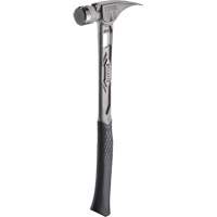TIBONE Milled Titanium Framing Hammer, 15 oz., Solid Steel Handle, 17-17/50" L Maritime Industrial Rubber