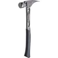 TIBONE Milled Titanium Framing Hammer, 14 oz., Solid Steel Handle, 15-1/4" L Maritime Industrial Rubber