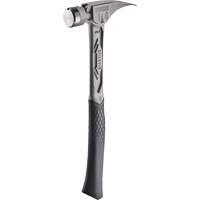 TIBONE Smooth Titanium Framing Hammer, 14 oz., Solid Steel Handle, 15-1/4" L Maritime Industrial Rubber