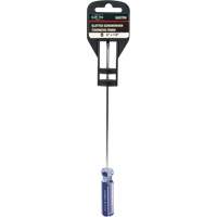 Blue Transparent Striped Slotted Screwdriver, 1/8" Tip, Round, Plastic Handle Maritime Industrial Rubber