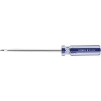 Blue Transparent Striped Slotted Screwdriver, 5/16" Tip, Round, Plastic Handle Maritime Industrial Rubber