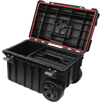 Coffre &agrave; outils roulant Arx, 23-4/5" x 16" x 15-3/5", Noir Maritime Industrial Rubber