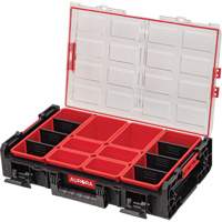 Organisateur 2 fois tr&egrave;s-grand avec bacs Arx, 23" x 15-1/5" x 6-4/5", Noir Maritime Industrial Rubber