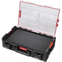 Organisateur deux fois tr&egrave;s grand avec cloisons en mousse &agrave; plusieurs couches Arx, 23" x 15-1/5" x 6-4/5", Noir Maritime Industrial Rubber