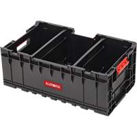 Caisse &agrave; outils avec s&eacute;parateurs Arx, 22-7/10" x 14-1/10" x 9-3/10", Noir Maritime Industrial Rubber