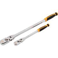 1/4" & 3/8" Drive 120XP Dual Material Flex Handle Teardrop Ratchet Set Maritime Industrial Rubber