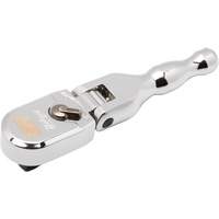 120XP Full Polish Chrome Stubby Flex Head Teardrop Ratchet Maritime Industrial Rubber