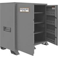 Jobsite Storage Cabinet, Steel, 59 Cubic Feet, Grey Maritime Industrial Rubber