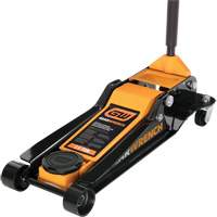 Low Profile Floor Jack, 3.5 Ton(s) Capacity, 3-3/4" Lowered, 21-3/4" Raised, Manual Hydraulic Maritime Industrial Rubber