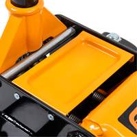 Heavy-Duty Floor Jack, 3 Ton(s) Capacity, 5-1/4" Lowered, 18-1/4" Raised, Manual Hydraulic Maritime Industrial Rubber