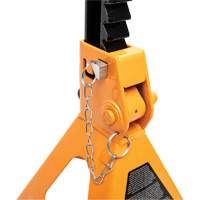 Ratcheting Jack Stand, Locking Pin, 6 tons Capacity, 15-3/4" - 24-1/2" H Maritime Industrial Rubber