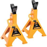 Ratcheting Jack Stand, Locking Pin, 3 tons Capacity, 11-3/4" - 17-1/2" H Maritime Industrial Rubber