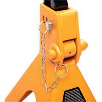 Ratcheting Jack Stand, Locking Pin, 3 tons Capacity, 11-3/4" - 17-1/2" H Maritime Industrial Rubber
