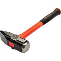 Marteau de forgeron fibre de verre, Poids de la t&ecirc;te 4 lb, 14" lo Maritime Industrial Rubber
