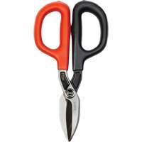 Cisaille de ferblantier droite, Longueur de coupe de 1-31/50", Coupe Droit Maritime Industrial Rubber