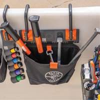 Bucket Work CentreS-Hook Hardware Pouch Module, Nylon, 1 Pockets, Black/Orange Maritime Industrial Rubber