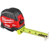 Stud Tape Measure with Engineer's Scale, 1-5/16" x 25' Maritime Industrial Rubber