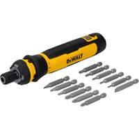 Jeu de tournevis sans fil de 14 morceaux avec commande FLEXDRIVE, 4 V, 44 lb-po/5 Nm couple max. Maritime Industrial Rubber