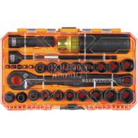 Jeu de douilles &agrave; chocs ouvertes essentielles KNECT, 28 Mcx, Chocs, Prise de 3/8" Maritime Industrial Rubber