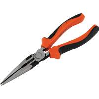 Long Nose Pliers with Comfort Handles, 8" L Maritime Industrial Rubber