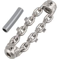 Chaîne de nettoyage de tuyaux de 2" pour c&acirc;ble de serpent &agrave; chaîne de 1/4" Maritime Industrial Rubber