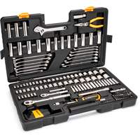 Jeu doutils de qualit&eacute; professionnelle &agrave; 72 dents, 6 pans et &agrave; prise 3/8" et 1/4" Maritime Industrial Rubber