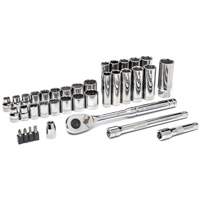 Jeu d'outils pour m&eacute;canicien &agrave; 72 dents, 12 pans et &agrave; prise de 3/8" Maritime Industrial Rubber