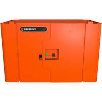 Armoire de rangement s&eacute;curis&eacute;e RAILWORKS en acier avec panneau &agrave; deux portes verrouillables Maritime Industrial Rubber