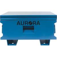Jobsite Tool Box, 33" x 20-3/10" x 18-3/10", Steel, Blue Maritime Industrial Rubber