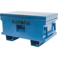 Jobsite Tool Box, 33" x 20-3/10" x 18-3/10", Steel, Blue Maritime Industrial Rubber