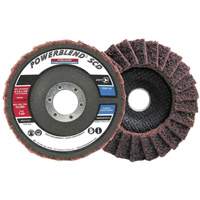Disque &agrave; lamelles incurv&eacute; pour traitement de surface POWERBLEND SCD, 5" x 7/8", Type 29, Grain Moyen Maritime Industrial Rubber
