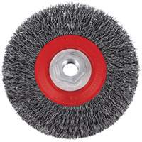 5C14T High Performance Crimped Wire Brush, 5" Dia., 0.014" Fill, 5/8"-11NC Arbor Maritime Industrial Rubber