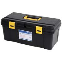 JPTB-22 Plastic Hand Tool Box, 22" W x 10-1/4" D x 9-1/2" H, Black Maritime Industrial Rubber