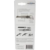 Couteau professionnel de 18 mm avec verrouillage &agrave; cliquet, Acier inoxydable, Robuste, Prise en Plastique Maritime Industrial Rubber