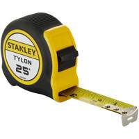Tylon Tape Measure, 25', Imperial Graduations Maritime Industrial Rubber