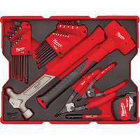 Hex Key & Hammer Set with Tray for PACKOUT Drawers Maritime Industrial Rubber