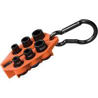 Jeu de douilles &agrave; chocs SAE pr&ecirc;t &agrave; emporter, 7 Mcx, Chocs, Prise de 3/8" Maritime Industrial Rubber