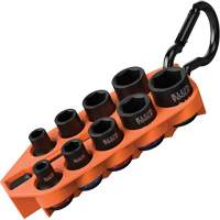 Jeu de douilles &agrave; chocs SAE pr&ecirc;t &agrave; emporter, 10 Mcx, Chocs, Prise de 3/8" Maritime Industrial Rubber
