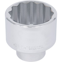 Chrome Socket, 50 mm, 1" Drive, 12 Points Maritime Industrial Rubber