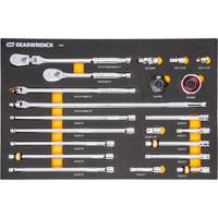 3/8" 90-Tooth Ratchet & Drive Tool Set with Foam Storage Tray Maritime Industrial Rubber